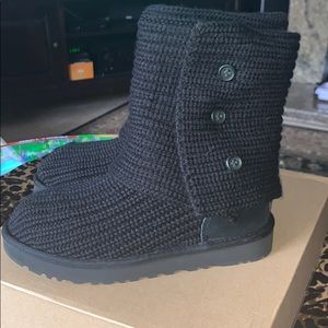 UGG Classic Cardy II Knit Boot  NWB SIZE 6